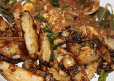 Salt & Pepper Chips and Singapore Noodles