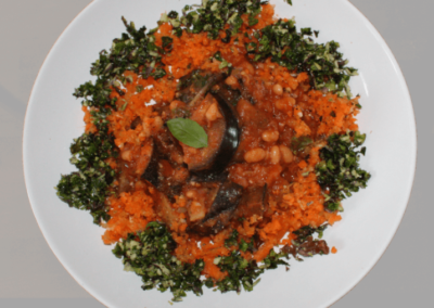 Tomato, Aubergine and Bean Stew